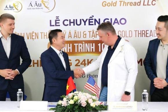 căng da chỉ vàng 24K, thẩm mỹ viện, làm đẹp