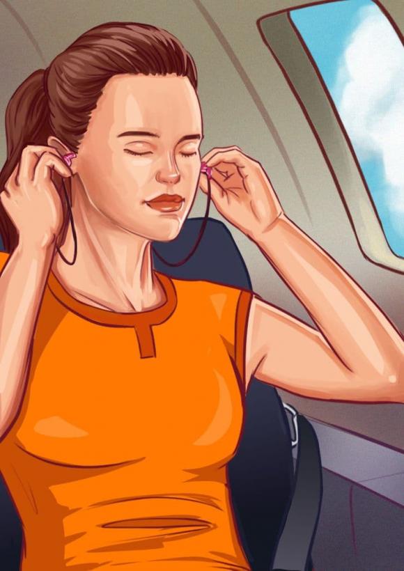 ù tai, tránh đau tai khi đi máy bay, đi máy bay