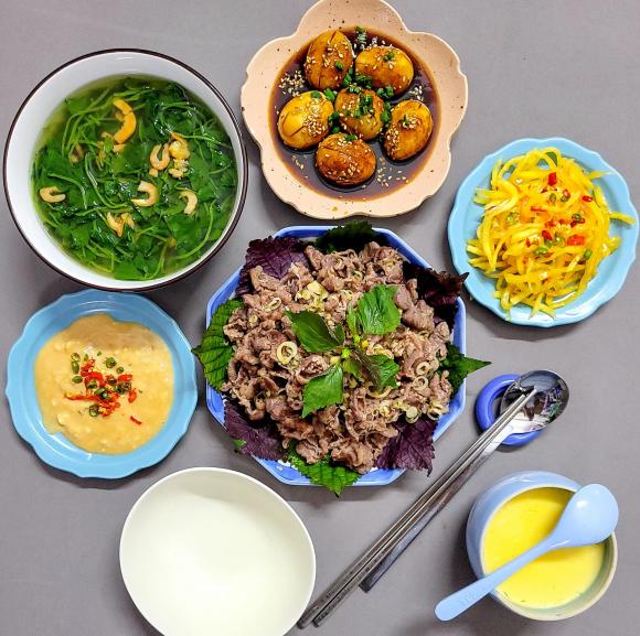 mâm cơm, mâm cơm nấu cho con, món ngon 