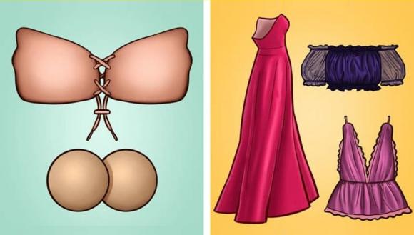 áo lót, áo ngực, áo con, chọn áo ngực theo từng loại trang phục