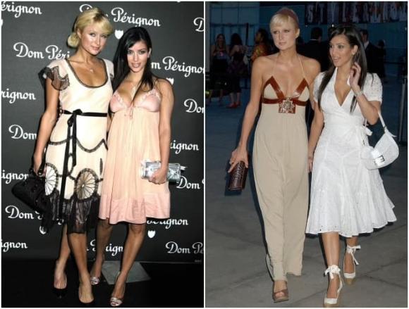 Kim Kardashian, Paris Hilton, Kim Kardashian bị chê lạc quẻ trong tiệc Giáng sinh của Paris Hilton