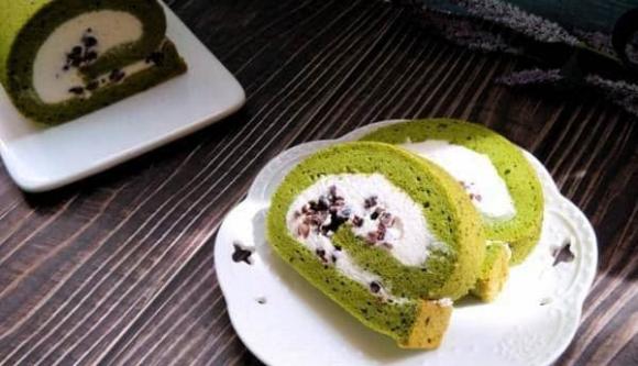 bánh bông lan, bánh bông lan trà xanh, món ngon mỗi ngày