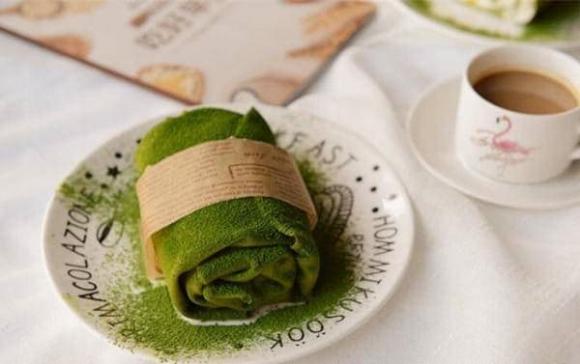 bánh bông lan, bánh bông lan trà xanh, món ngon mỗi ngày