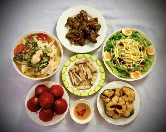 mâm cơm, mâm cơm nhà, món ngon 