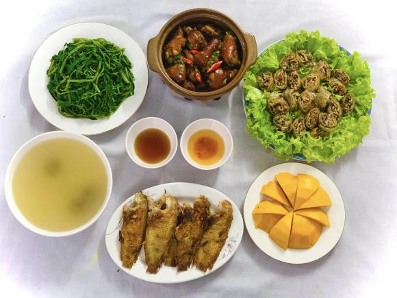 mâm cơm, mâm cơm nhà, món ngon 