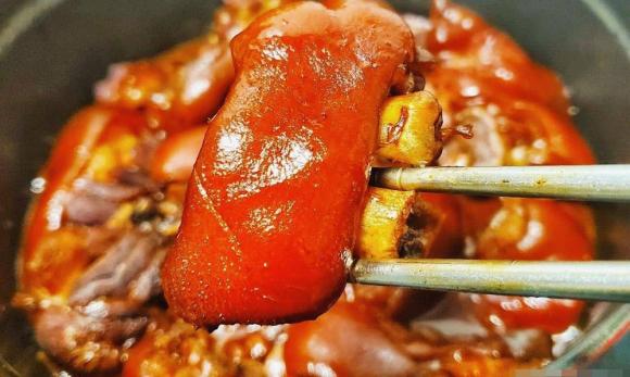 móng giò heo hầm bia, công thức móng giò heo hầm bia, món ngon từ móng giò