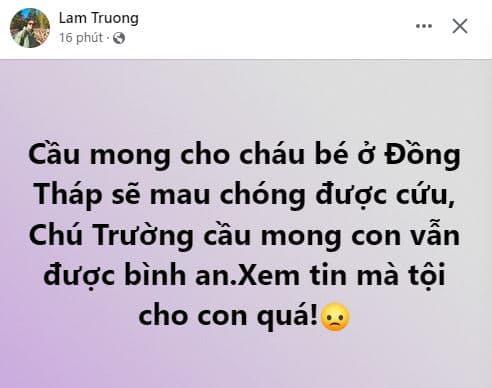 sao việt, sao việt cầu nguyện, bé trai ở đồng tháp 