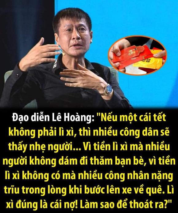 đạo diễn Lê Hoàng, MC Phan Anh, lì xì ngày Tết