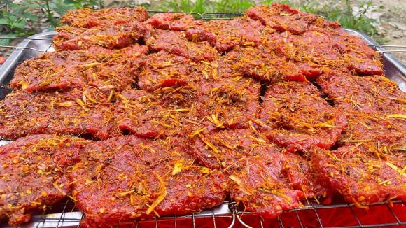 bò một nắng, công thức làm món bò một nắng, món ngon từ thịt bò