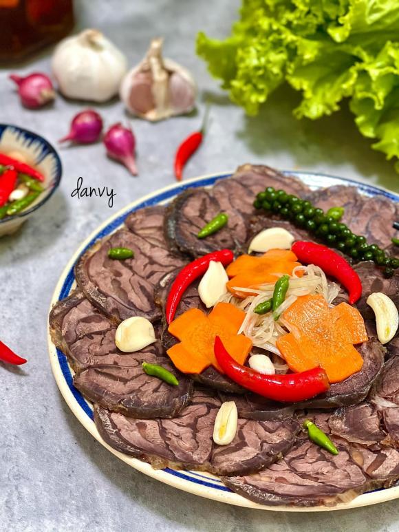 bắp bò ngâm mắm, cách làm món bắp bò ngâm mắm, món ngon 