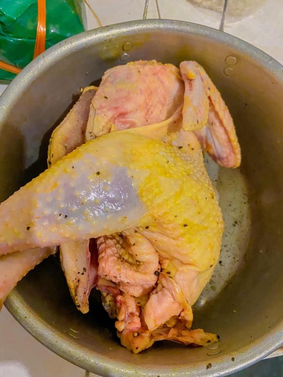 gà hấp muối tiêu, công thức gà hấp muối tiêu, gà hấp