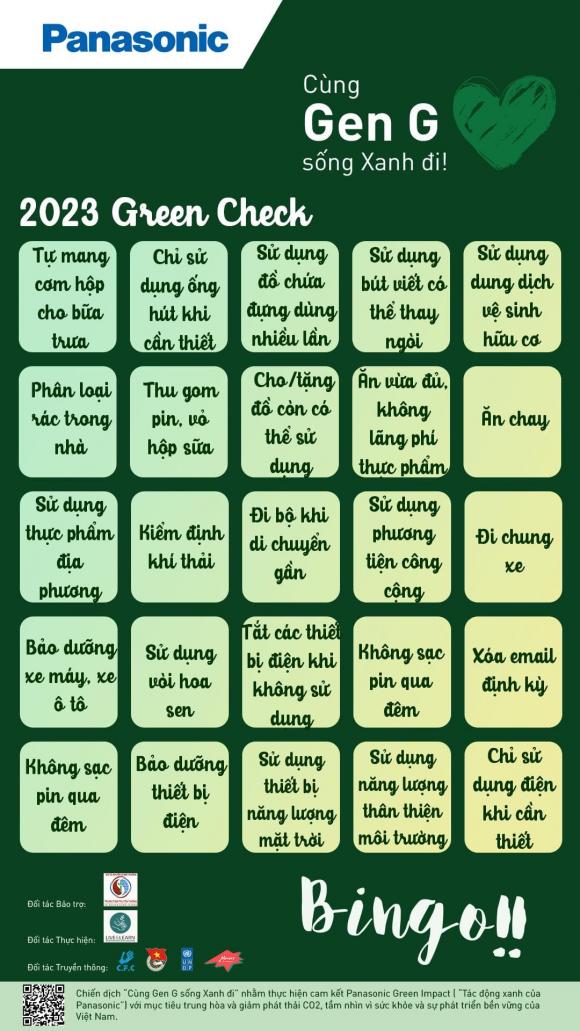 Đại sứ Gen G, Cùng Gen G sống Xanh đi, Chương trình sống xanh