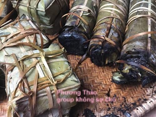 bánh chưng, bánh chưng cháy đen, bánh tét cháy