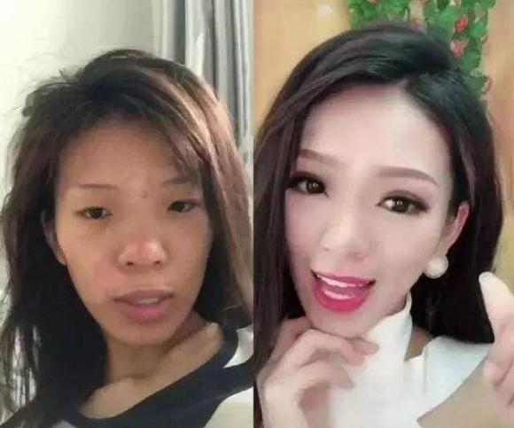 Sau khi thiếu nữ xinh đẹp trên mạng lột sạch nhan sắc, thiếu nữ trẻ xinh đẹp, phần mềm chỉnh sửa ảnh