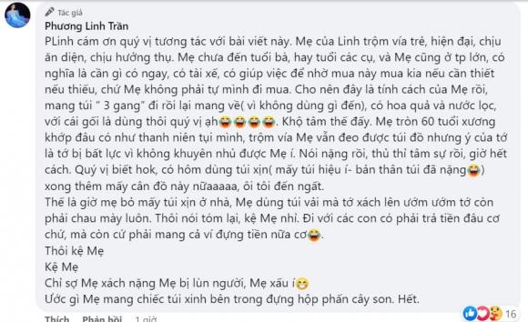 ca sĩ Phương Linh, Phương Linh, mẹ của Phương Linh