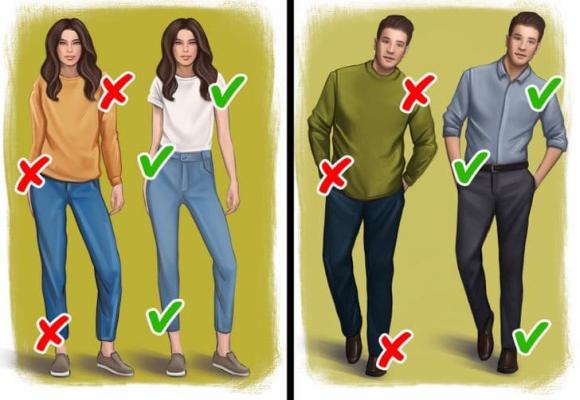 trông cao hơn, mix đồ trông cao hơn, kiến thức 