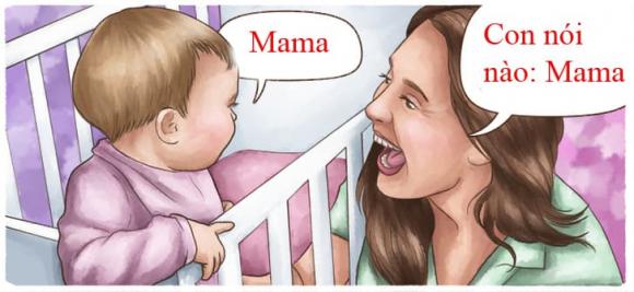học nói, dạy con học nói, chăm con 
