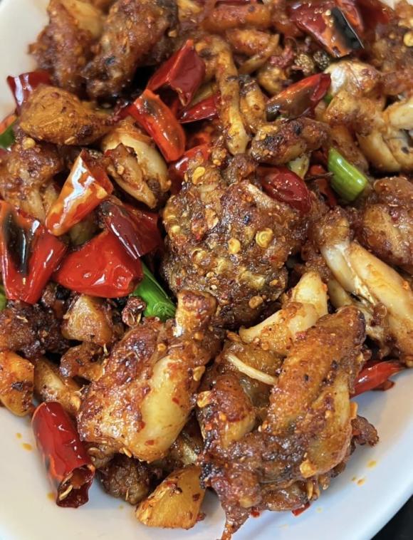 ếch xào cay, món ngon từ ếch, món ngon 