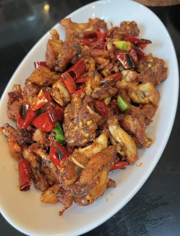 ếch xào cay, món ngon từ ếch, món ngon 