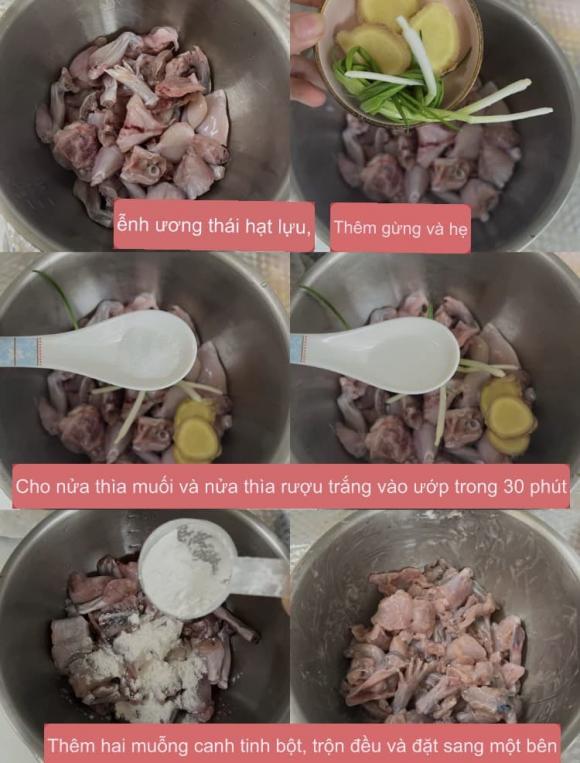 ếch xào cay, món ngon từ ếch, món ngon 