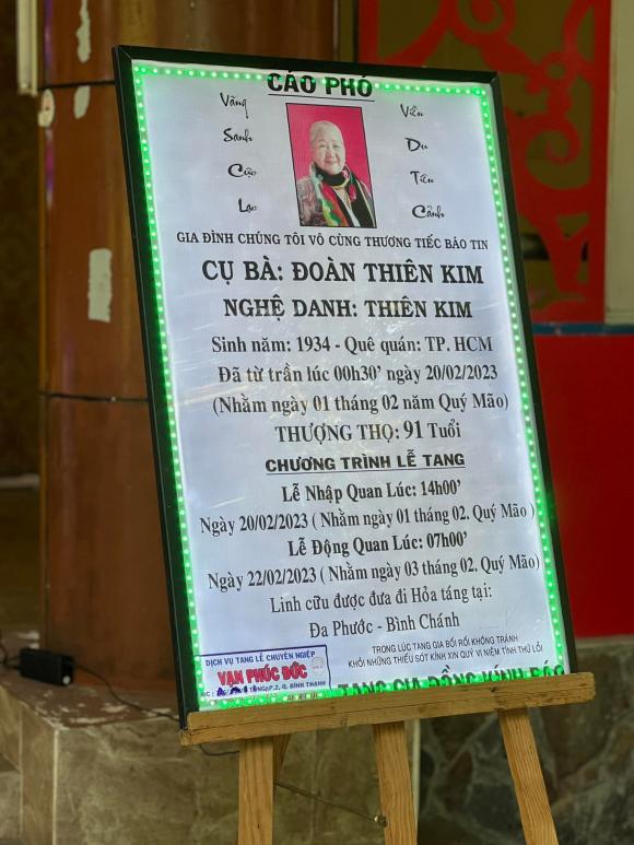 nghệ sĩ Thiên Kim, sao Việt