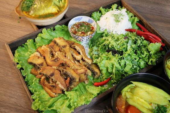 bún cá chấm, bún cá chan, công thức bún cá