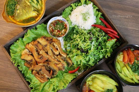 bún cá chấm, bún cá chan, công thức bún cá