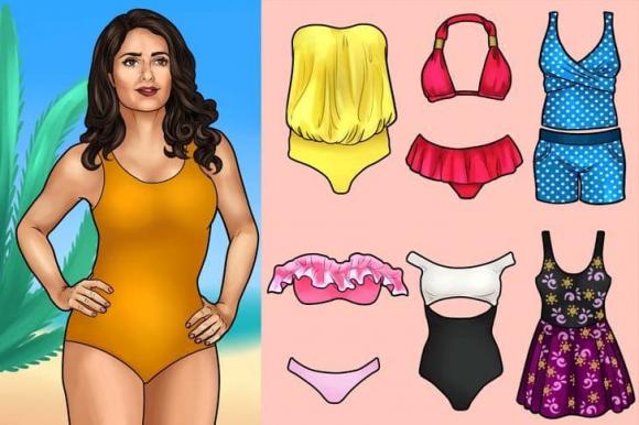 chọn áo tắm, mua áo tắm, chọn áo tắm hợp dáng