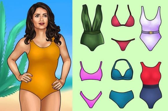 chọn áo tắm, mua áo tắm, chọn áo tắm hợp dáng