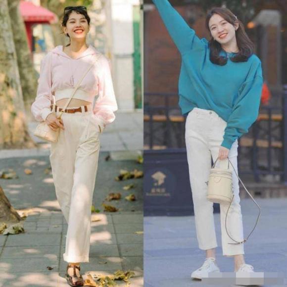 quần trắng, thời trang, mặc đẹp với quần trắng