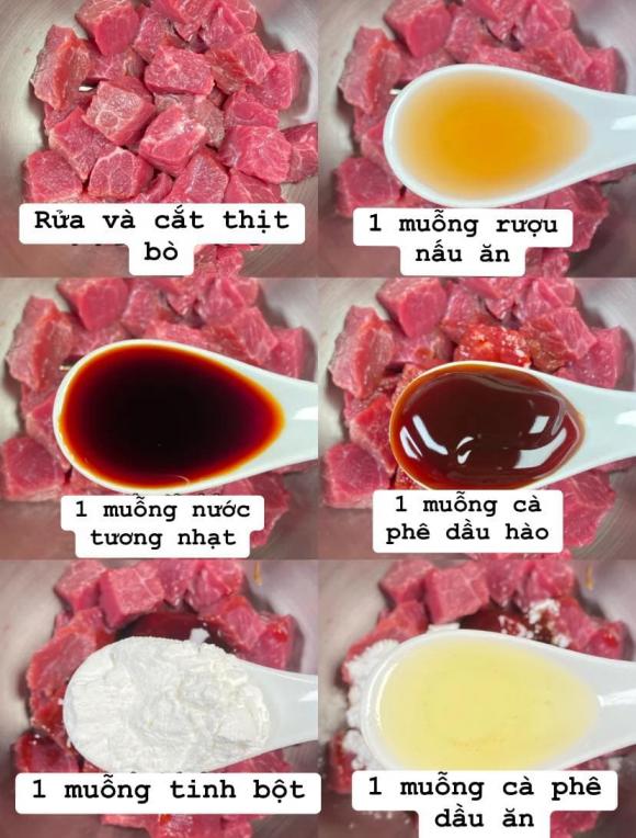 bò dứa sốt tiêu đen, món ngon từ thịt bò, công thức bò dứa sốt tiêu đen