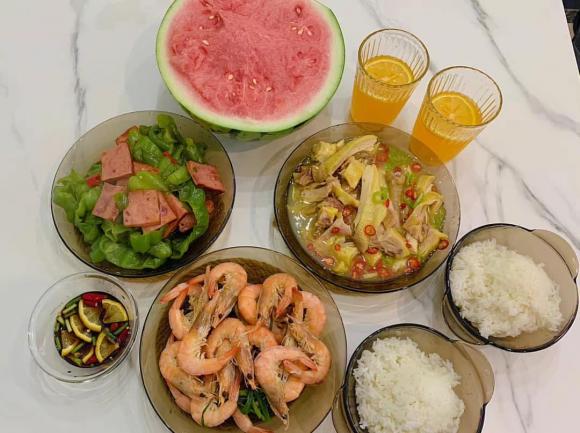 mâm cơm, mâm cơm con, thực đơn cơm nhà 