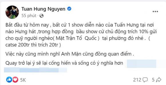 Tuấn Hưng, ca sĩ Tuấn Hưng, sao Việt