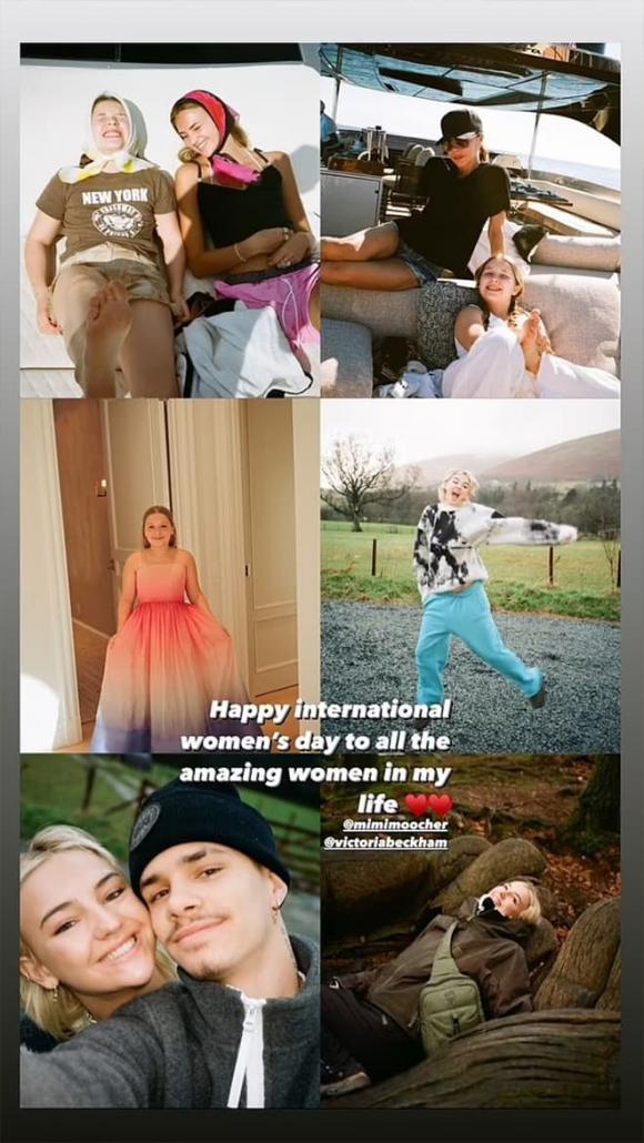 Ngày Quốc tế Phụ nữ, Brooklyn Beckham, David, Nicola Peltz, Victoria, Harper, Romeo, Mia,