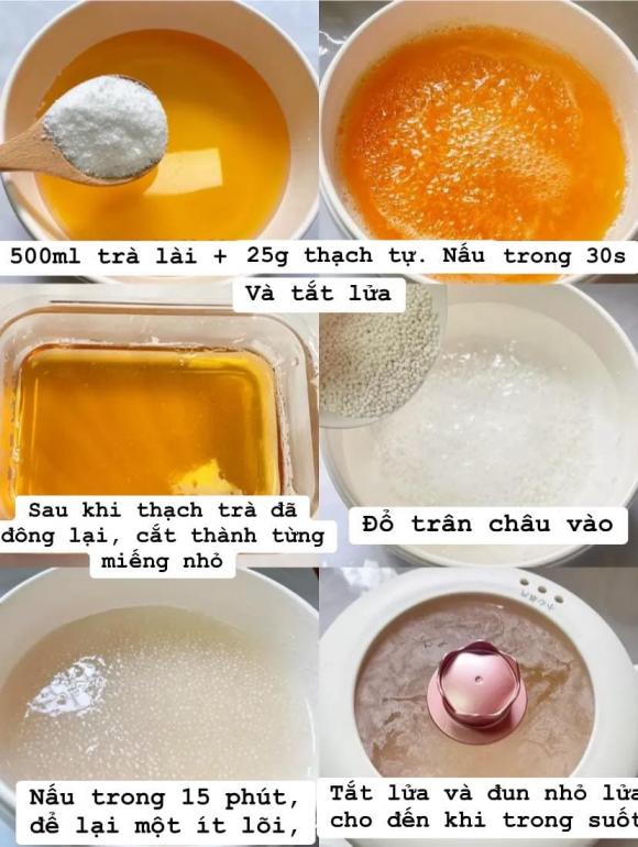 thạch trân châu, món thạch trân châu nước cốt dừa, cách làm trà sữa