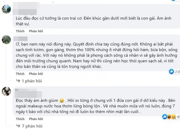 bạn gái sống bẩn, bạn gái sống luộm thuộm, sống bẩn