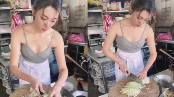 hot girl bán cơm rang, cô gái bán cơm, giới trẻ 
