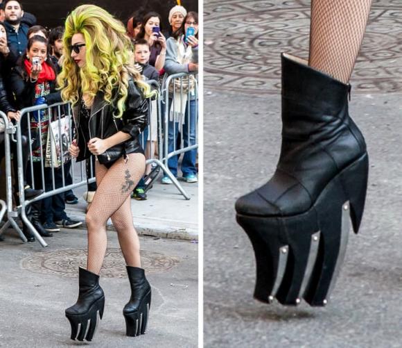 Lady Gaga, giày Lady Gaga, thời trang sao 