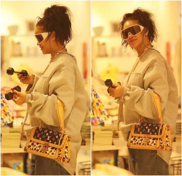 Rihanna , Rihanna lộ bụng bầu lần 2, Rihanna đi mua sắm đồ cho con trai và đứa con sắp chào đời