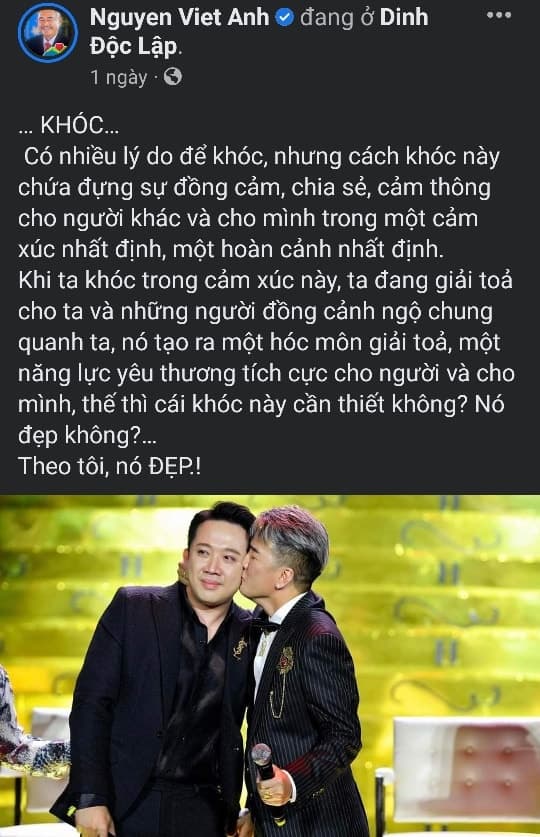 NSND Việt Anh, danh hài Trấn Thành, MC Trấn Thành, sao Việt