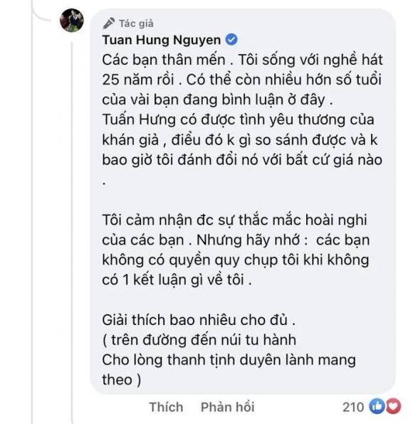 ca sĩ Tuấn Hưng, sao Việt