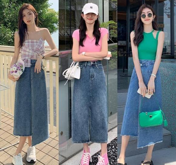 thời trang, Áo ngắn kết hợp chân váy, thời trang mùa hè, thời trang mùa hè ngoài 30 tuổi mặc được