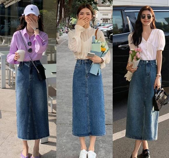 thời trang, Áo ngắn kết hợp chân váy, thời trang mùa hè, thời trang mùa hè ngoài 30 tuổi mặc được