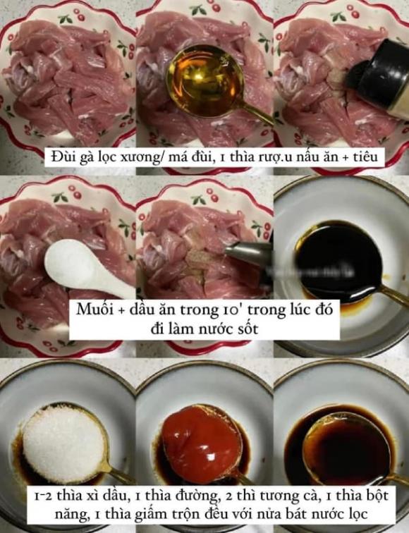 thịt lợn, thịt chiên xào, món ngon 