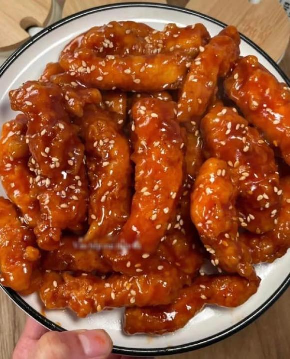 thịt lợn, thịt chiên xào, món ngon 