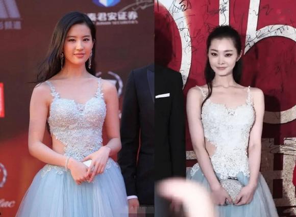 Lưu Diệc Phi và Tống Dật , sao đụng váy, sao hoa ngữ