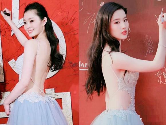 Lưu Diệc Phi và Tống Dật , sao đụng váy, sao hoa ngữ