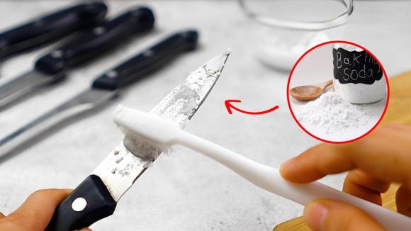 dao bị gỉ sét, dao bị cùn, mẹo tẩy dao gỉ sét