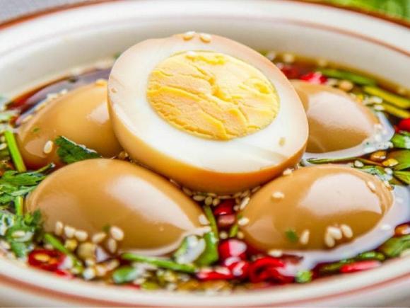trứng, món trứng, trứng ngâm mắm, món ăn ngon, trứng sốt Hàn Quốc, trứng ngâm nước sốt, trứng ngâm xì dầu