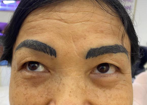 phun xăm lông mày, điêu khắc lông mày, lông mày bị lỗi